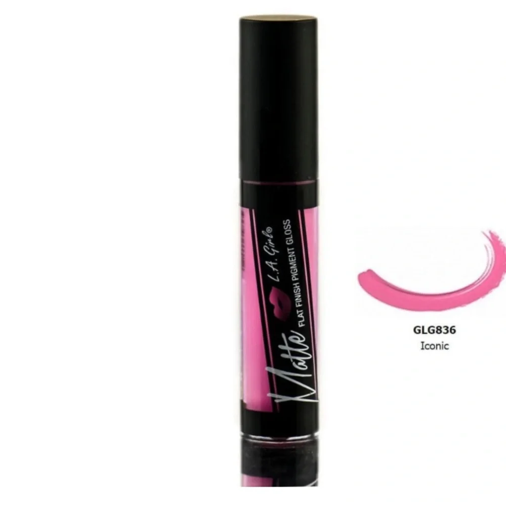 💎 LA GIRL Matte Flat Finish Pigment LIP GLOSS #GLG836 ICONIC Full-Size